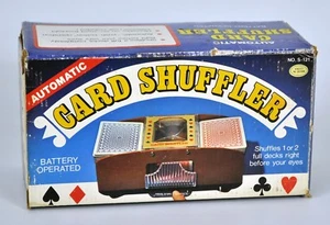 Casino Deluxe Battery Power Automatic 2 Deck Card Shuffler Bridge Canasta Spades - Picture 1 of 10