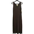 NWT Easy Spirit full length dress  in Toast (Brown) Dress Size 1 (fits 8-10)