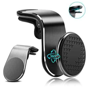 Magnetic Car Phone Holder Stand Air Vent Magnet Car Mount GPS Smartphone - Picture 1 of 9