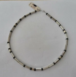 Silberkette 42cm m.Hämatit  925er aus Geschäftsauflösung   ungetragen ! - Picture 1 of 6