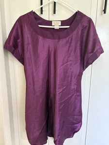 Camisón corto Victoria’s Secret Petite pequeño púrpura de colección P S etiqueta dorada seda - Imagen 1 de 16