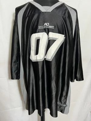 Athletic Works Football Jersey Embroidered 07 Black & Gray Size Mens 3XL — 第 1/4 张图片