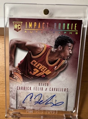 Carrick Felix Panini Intrigue True Gold Rookie Auto /10 #8 - Image 1 of 2