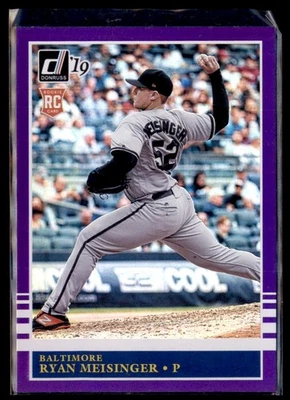 2019 Panini Donruss Baseball Purple Refractor Ryan Meisinger Baltimore 248 RC - Image 1 of 2