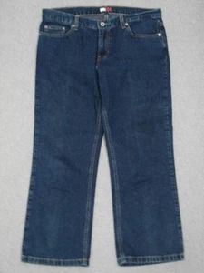 MF01424 **TOMMY HILFIGER** CAPRI, CROPPED WOMENS JEANS sz11 DARK BLUE - Picture 1 of 5
