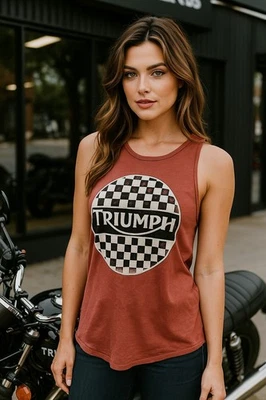 Lucky Brand Triumph 全新女式砖红色背心套衫骑手 S 码 — 第 1/4 张图片