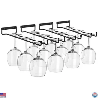 Suporte de parede para copo de vinho - Suporte de 12 polegadas para 16 copos de taça - Imagem 1 de 4