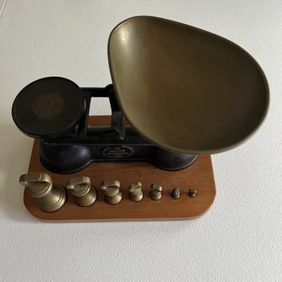 VTG The Salter Staffordshire Cast Iron Kitchen Mid Century Scale - Image 1 of 4