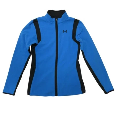 Chaqueta polar Under Armour para mujer XS cremallera completa ColdGear azul frío cuello falso Foto 1 de 4