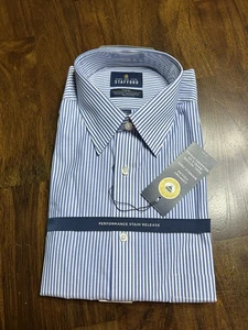 Camicia elegante Stanford Performance super alta taglia 16 x 36-37 nuova in confezione blu - Foto 1 di 3