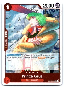 Prince Grus One Piece R A Fist of Divine Speed OP11-013 - Picture 1 of 2