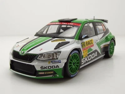 Skoda Fabia R5 #32 Rallye Catalunya 2018 Verde Bianco Rovanperä Halttunen 1:24 - Immagine 1 di 4