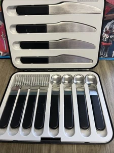 VTG Twin Bird Japanese Cutlery Set Picnic Travel Flatware Stainless Steel Japan - Picture 1 of 10
