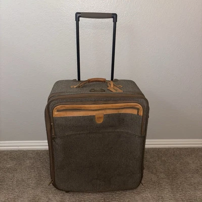 Vintage Hartmann Tweed Large Expandable Rolling Wheeled Luggage Suitcase 27'' - Image 1 of 4