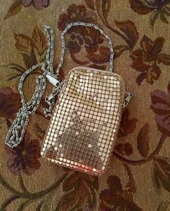 Gold Sequinned Evening Purse Tracked Post - Picture 1 of 5