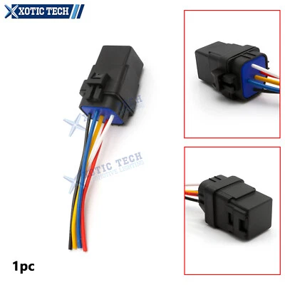 5-Pin 12V 30/40A SPDT Mini Relay Socket w/ Wiring Harness Waterproof 6.22" - Image 1 of 4