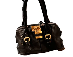 Chloe Paddington Hand Bag Leather Brown Gold Silver Authentic purse - Picture 1 of 12