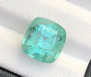 Pietra preziosa sciolta 5,5 ct taglio sfaccettato naturale tormalina blu neon dall'Afghanistan - Foto 1 di 18