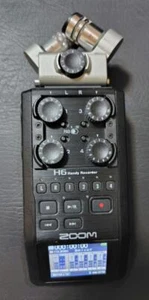 Grabadora digital portátil Zoom H6 6 pistas negra probada usada - Imagen 1 de 4