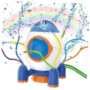 Water Rocket Sprinkler for Kids, Outdoor Backyard Activities Toys for Toddlers - Picture 1 of 7