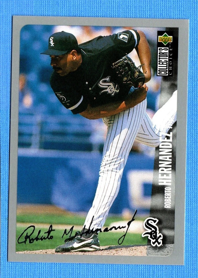 1996 Collector's Choice Silver Signature #96 Roberto Hernandez White Sox - Image 1 of 1