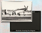 P-51 Mustang Airplane Handmade 3.25 "x 2.25" Fridge Magnet  (PMW12005)