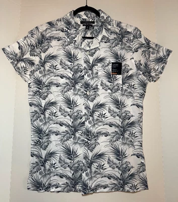 Marc Anthony мужской белый лагерь воротник роскошь Slim Fit рубашка на пуговицах размер S новый - Изображение 1 из 4