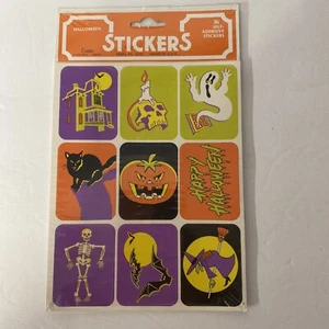Vintage Eureka Halloween Sticker Pack 36 Stickers Sealed NOS - Picture 1 of 2