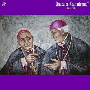 modern contemporary art painting catholic church pope portrait figures religions - Picture 1 of 24
