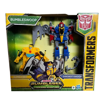 Transformers Figur Bumblebee Cyberverse Adventures Dino Combiners Bumbleswoop - Bild 1 von 4