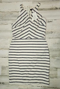 Banana Republic gestreiftes Damenkleid ärmellos Größe 2 neu mit Etikett - Bild 1 von 11