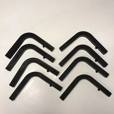 8 x PIES DESLIZANTES DE REPUESTO DE ESQUINA INFERIOR DE GOMA para riñonera firme juego de pasos Foto 1 de 3