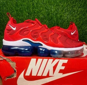 Nike Air VaporMax Plus USA Red White Blue Size 11.5 Sneakers w/ Box 924453-601 - Picture 1 of 12