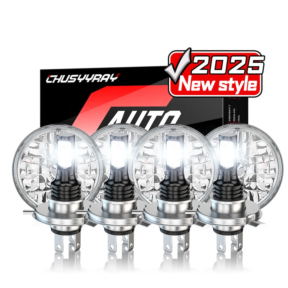 Faros LED redondos de haz alto/bajo 4 piezas-5,75" para Plymouth Road Runner 1968-1974 Foto 1 de 4