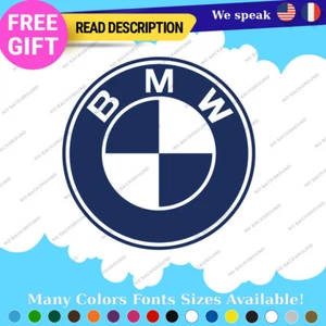 Fits BMW Decals Stickers Vinyl Vintage Old Car Sport Germany Round Classic Race - Picture 1 of 52