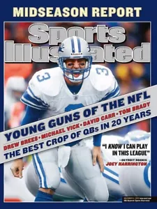 Detroit Lions Joey Harrington Sports Illustrated No Label Detroit Lions 2002 - Picture 1 of 1