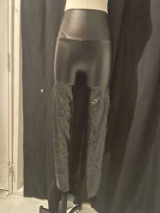 Leggings de cuero sintético para mujer negros cintura alta pantalones de pleite talla Xs - Imagen 1 de 1