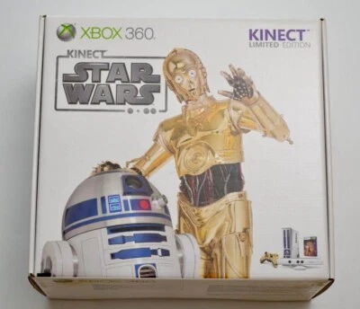 Microsoft Xbox 360 S Star Wars Kinect Limited Edition White Console Box / Tested - Image 1 of 4