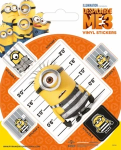 Vinyl Sticker / Aufkleber-Set Despicable Me 3 - Breakout 1xgroß 4xklein 7331 - Picture 1 of 1