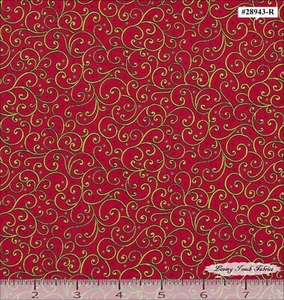 QT, LAVISH POINSETTIAS, SWIRLS, 28943-R, FABRIC, PRICED @ 1/2 YD - Picture 1 of 1