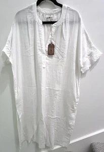 Encubrimiento de caftán blanco Natural Life talla única nuevo con etiquetas - Imagen 1 de 6
