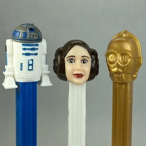 Star Wars Princess Leia, R2-D2, C-3PO Retired PEZ unbenutzter Zustand - Bild 1 von 11