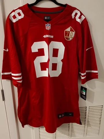 Nike NFL On Field Jersey San Francisco 49ers Carlos Hyde # 28 XL W Tags Cover
