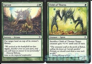 JCC Magic the Gathering TRAIDORES DE KAMIGAWA Niño de espinas y verde desarraigo - Imagen 1 de 1