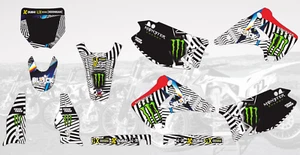 AM0015 MOTOCROSS GRAPHICS DECALS STICKERS FOR KAWASAKI KX125 KX250 2003-2012 - Picture 1 of 1
