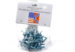 Toy Soldiers Of San Diego Civil War CSA Dismounted Cavalry Set 15 Blue Figures - Picture 1 of 1