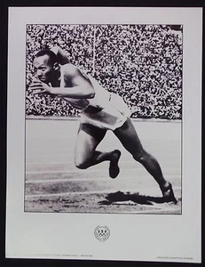 OLYMPIC  POSTER - JESSE OWENS - RUNNING - Track & Field - Picture 1 of 2