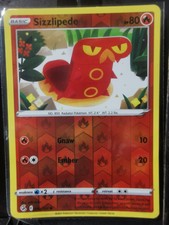 Pokemon Sizzlipede lus, miki kudo Reverse Holo Card SealedinSleeve monst63