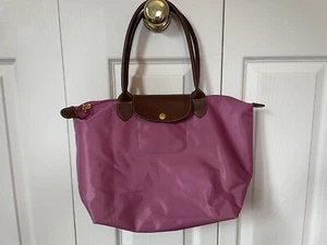 Longchamp Pink Vinyl Original Tote Bag - Picture 1 of 7