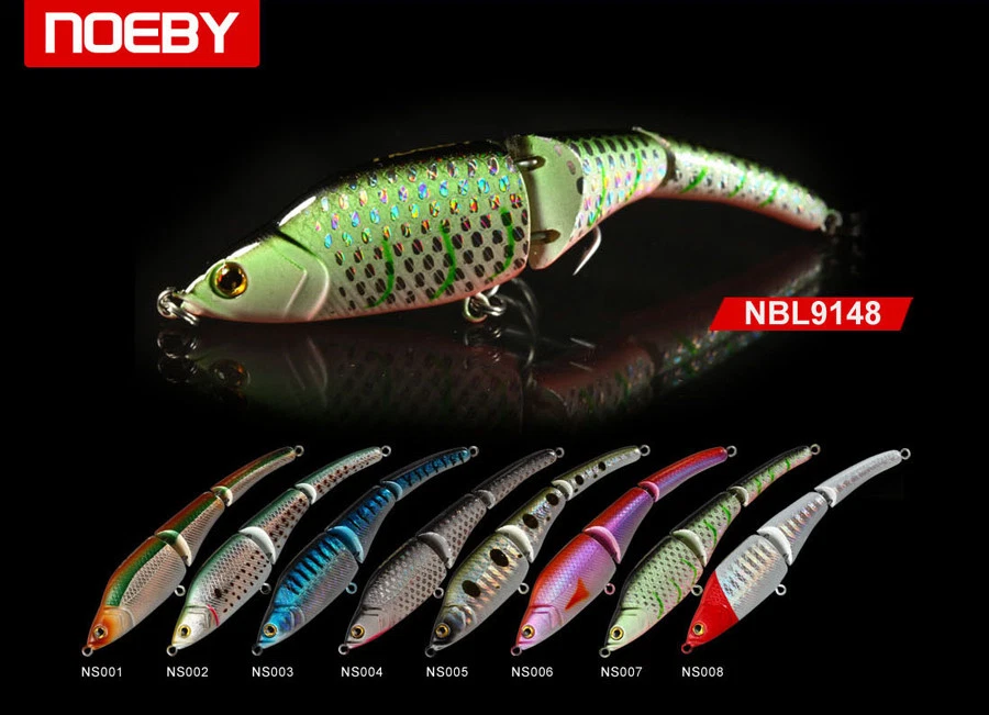 Noeby leurre sinking articulé pêche mer rivière carnassier 9,5cm 11g couleur 1 - Photo 1/1